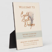 Willkommensanzeige für das Marketing benutzerdefin Fotoplatte (Seite)