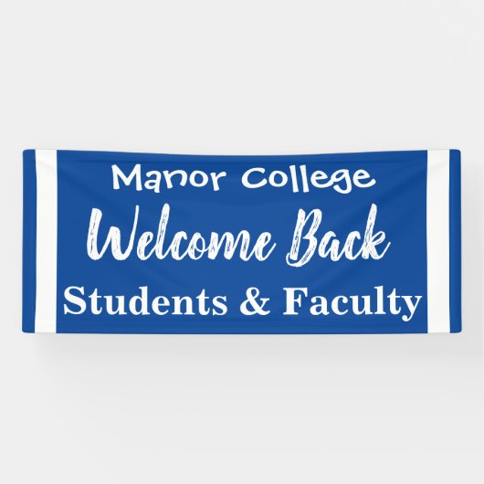 Willkommensbanner an der Außenschule Banner (Horizontal)