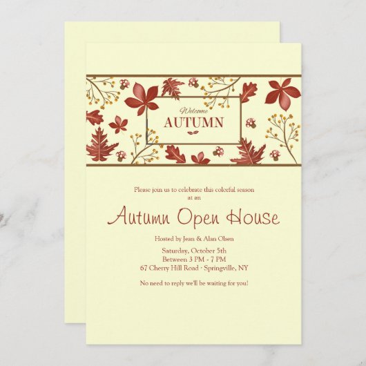 Willkommensbanner Einladung (Vorne/Hinten)