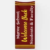 Willkommensbanner für die Außenschule Banner (Vertikal)