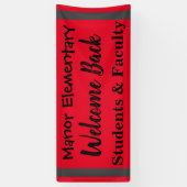 Willkommensbanner für die Außenschule Banner (Vertikal)