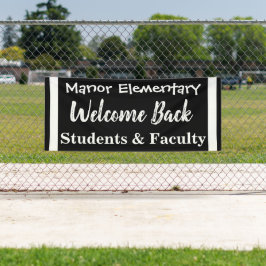 Willkommensbanner für die Außenschule Banner