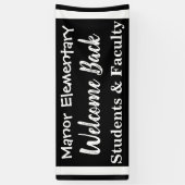 Willkommensbanner für die Außenschule Banner (Vertikal)