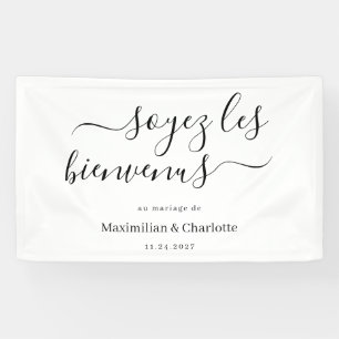 Willkommensbanner Moderne & Schicke Hochzeit Banner