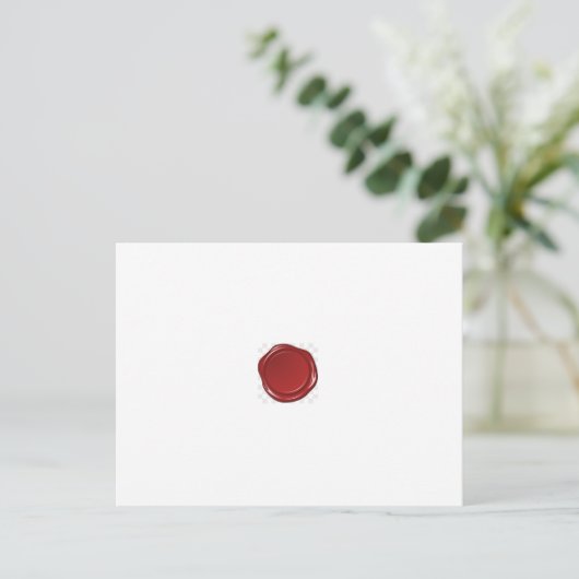 Willkommensbrief Postkarte (Stehend Vorderseite)