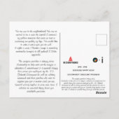 Willkommensbrief Postkarte (Rückseite)