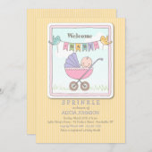 Willkommensdusche Einladung (Vorne/Hinten)