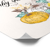 Willkommensdusche für den Erntedank Kürbis Herbst Poster (Ecke)