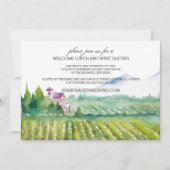 Willkommensessen & Weinverkostung Einladung (Vorderseite)