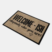 Willkommensfunny Sarcastic Doormat Fußmatte (Schrägansicht)