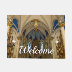 Willkommensfußmatte mit St Peter Altar Fußmatte