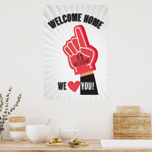 Willkommensgebet von Homeb zurückgegeben Missionar Poster