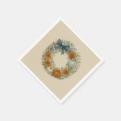 Willkommensgraue Pumpkin-Malerei Serviette (Ecke)