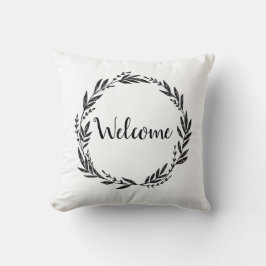 Willkommensgraues Kissen