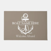 Willkommensgruß an der Wand an Bord des Hauses Fußmatte (Vorderseite)