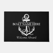 Willkommensgruß an der Wand an Bord des Hauses Fußmatte (Vorderseite)