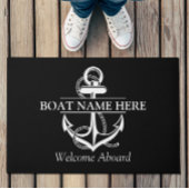 Willkommensgruß an der Wand an Bord des Hauses Fußmatte