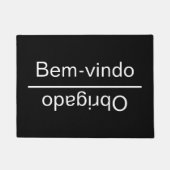 Willkommensgruß auf Portugiesisch Fußmatte (Vorderseite)