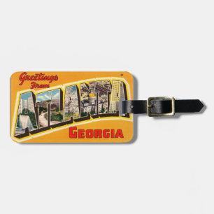 Willkommensgruß aus Atlanta Georgia Gepäckanhänger