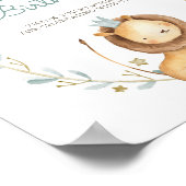 Willkommensgruß des Löwenprinzen Poster (Ecke)