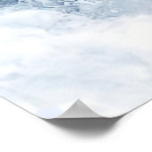 Willkommensgruß zur Frozen Birch Tree Brautparty Poster (Ecke)