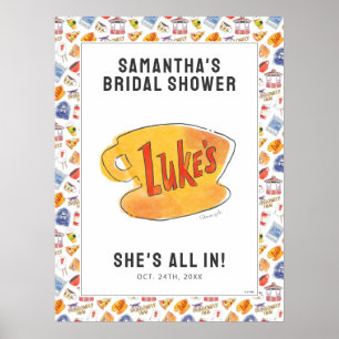 Willkommensgruß zur Gilmore Girls Brautparty Poster