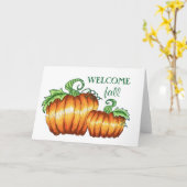 Willkommensgrusskarte Karte (Gelbe Blume)