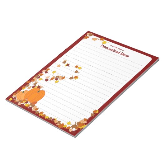 WillkommensHerbst - Linken Notizblock (angewinkelt)