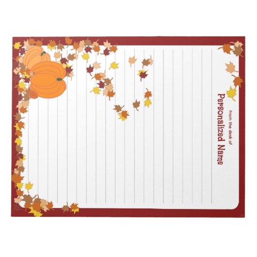 WillkommensHerbst - Linken Notizblock (Vorderseite)