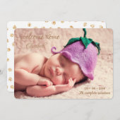 Willkommenskarte für Zuhause (Vorne/Hinten)