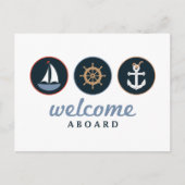 Willkommenskarte Postkarte (Vorderseite)