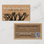 Willkommenskirchenwörterbuch Heilgebet einladen Visitenkarte (Vorne/Hinten)