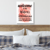 Willkommensküche Spaß Wandkunst Leinwanddruck (Insitu (Schlafzimmer))