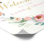 Willkommensland der Süßigkeiten Nutcracker Geburts Poster (Ecke)