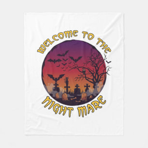 Willkommensnacht Unheil Halloween Roter Mond Fried Fleecedecke