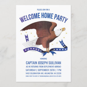 Willkommensparty-Einladung Militär Adler Einladung