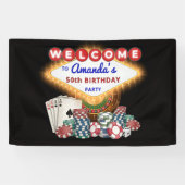 Willkommensparty zur schwarzen Geburtstagsfeier im Banner (Horizontal)