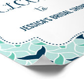 Willkommenspopster Print für Nautische Wale Poster (Ecke)