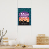 Willkommenspopster-Zeichen Hochzeit arabische Näch Poster (Küche)