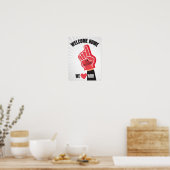 Willkommenspopster Zuhause zurückgegeben Poster (Küche)