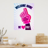 Willkommenspopster Zuhause zurückgegeben Poster (Küche)