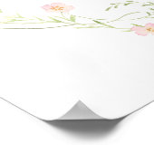 Willkommensposter Baby In Bloom Poster (Ecke)