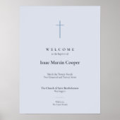 Willkommensposter der Grace Blue Cross Taufkirche Poster (Vorne)