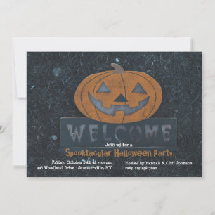 Willkommenspumpkin Halloween Einladung