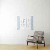 Willkommensschild Baby Q Baby Shower Barbecue Jung Wandteppich (Beispiel (Horizontal))