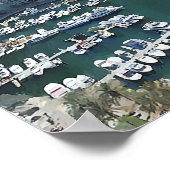 Willkommensschild Dubai Skyline Hochzeit Poster (Ecke)