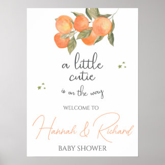 Willkommensschild für Baby Shower Poster