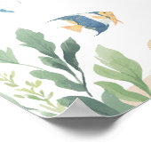 Willkommensschild für Baby Shower Under the Sea Poster (Ecke)