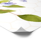 Willkommensschild für Brautmutter-Blumen-Brautpart Poster (Ecke)