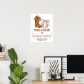 Willkommensschild für die Geschlechtsenthüllung 'B Poster (Heimbüro)